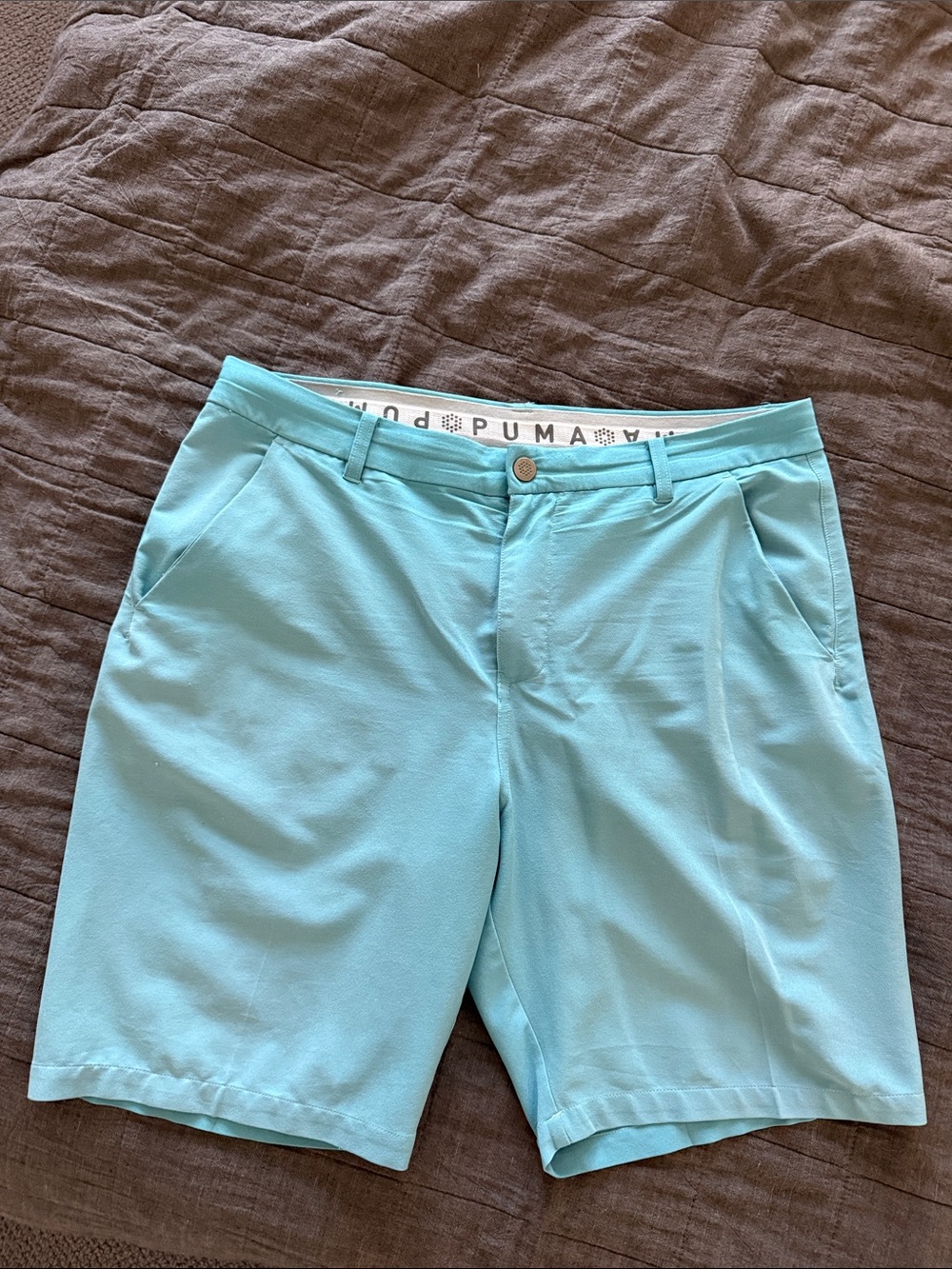 Puma Aqua Blue Performance Golf Shorts